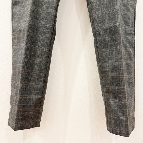 Banana Republic Suit Mens 38R Jacket 30x32 Pants Gray Brown Check Tailored Fit - Picture 11 of 14